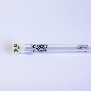 PITEIRA EM VIDRO HIPPIE BONG MINIATURA ED GHOST